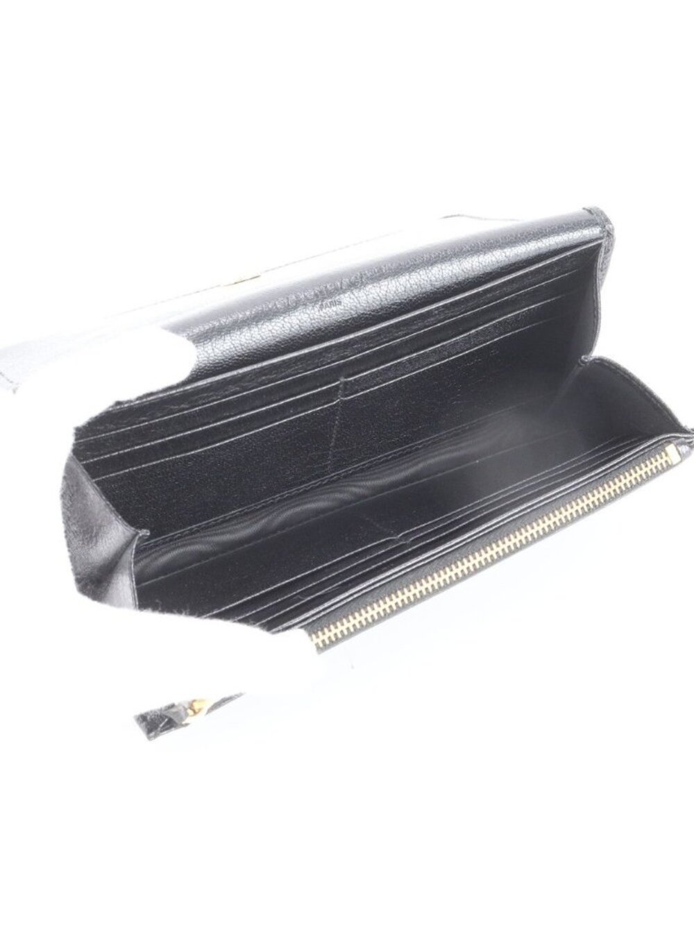 Balenciaga Classic Metallic Edge Money Wallet Leather Black - Picture 6 of 8